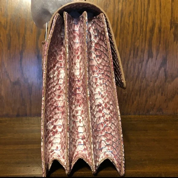 NWT-Brahmin-Hallie Satchel-Multi Skyterra-Leather-Dust Bag-$455 - Picture 5 of 16